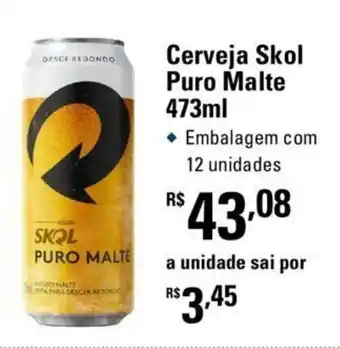 Sam's Club Cerveja Skol Puro Malte 473ml 12 unidades oferta