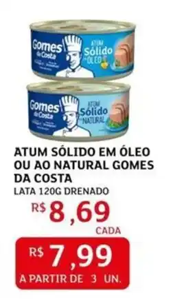 Assaí Atacadista Atum sólido em óleo ou ao natural gomes da costa oferta