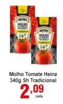 Rossi Supermercado Molho Tomate Heinz 340g Sh Tradicional oferta