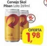 Cercadão Cerveja Skol Pilsen 269ml oferta
