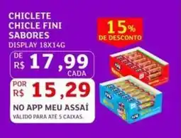 Assaí Atacadista Chiclete chicle fini sabores oferta