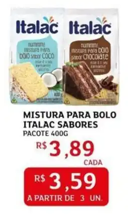 Assaí Atacadista Mistura para bolo italac sabores pacote oferta