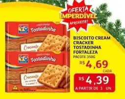 Assaí Atacadista Biscoito cream cracker tostadinha fortaleza pacote oferta