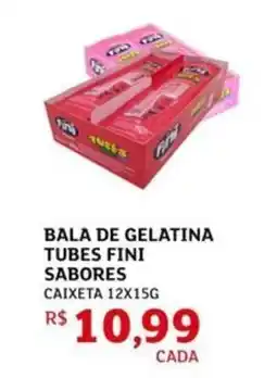 Assaí Atacadista Bala de gelatina tubes fini sabores oferta