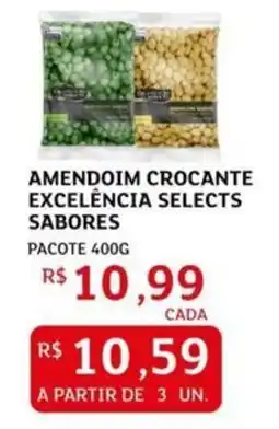 Assaí Atacadista Amendoim crocante excelência selects sabores oferta