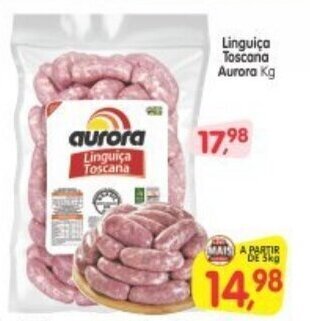 Cercadão Linguica Toscana Aurora 1kg oferta