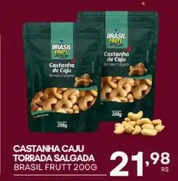 Mercadão Atacadista Castanha caju torrada salgada brasil frutt oferta
