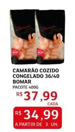 Assaí Atacadista Camarão cozido congelado 36/40 bomar pacote oferta