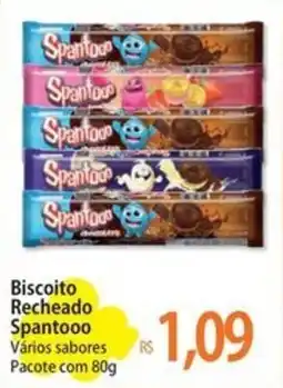 Atacadão Biscoito Recheado Spantooo Vários sabores Pacote oferta
