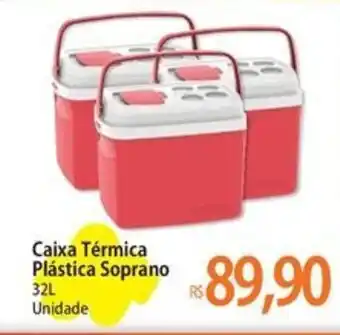 Atacadão Caixa Térmica Plástica Soprano oferta