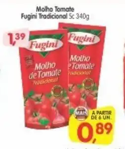 Cercadão Molho Tomate Fugini Tradicional 5c 340g oferta