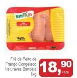 Mineirão Atacarejo Filé de Peito de Frango Congelado Naturaves Bandeja oferta