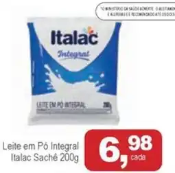 Mineirão Atacarejo Leite em Pó Integral Italac Sachê oferta
