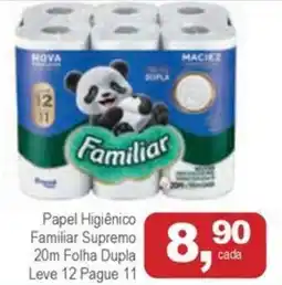 Mineirão Atacarejo Papel Higiênico Familiar Supremo 20m Folha Dupla oferta