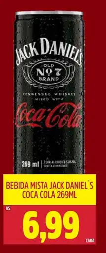 Frangolândia Bebida mista jack daniel's coca cola oferta