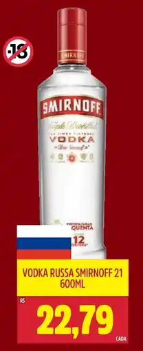 Frangolândia Vodka russa smirnoff 21 oferta