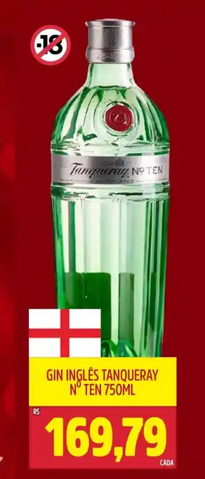 Frangolândia Gin inglês tanqueray n° ten oferta