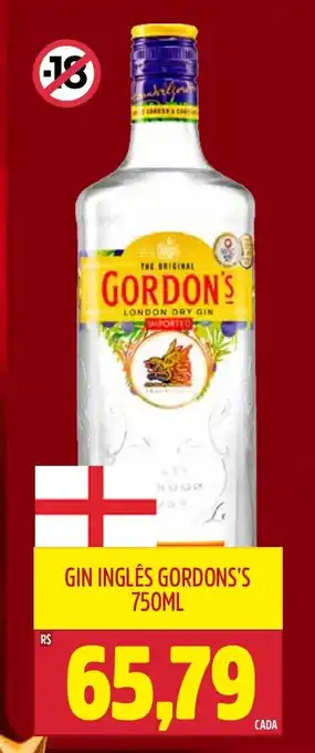 Frangolândia Gin inglês gordons's oferta