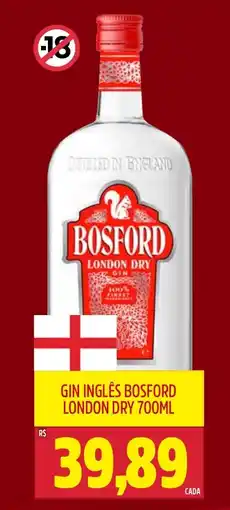 Frangolândia Gin inglês bosford london dry oferta