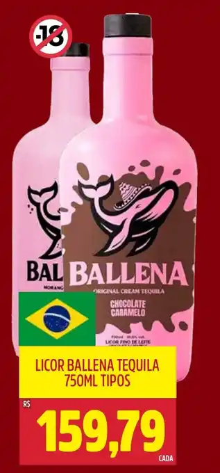 Frangolândia Licor ballena tequila tipos oferta