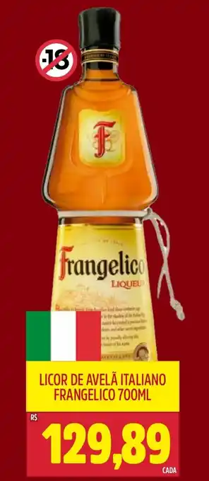 Frangolândia Licor de avelã italiano frangelico oferta