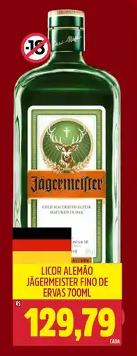 Frangolândia Licor alemão jägermeister fino de ervas oferta