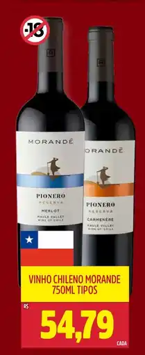 Frangolândia Vinho chileno morande tipos oferta