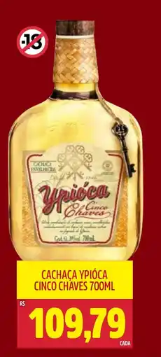 Frangolândia Cachaça ypióca cinco chaves oferta