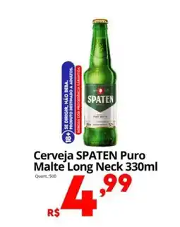 Althoff Supermercados Cerveja SPATEN Puro Malte Long Neck oferta