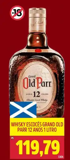 Frangolândia Whisky escocês grand old parr 12 anos oferta