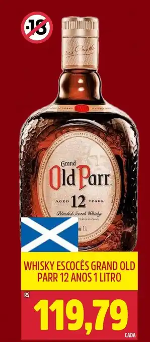 Frangolândia Whisky escocês grand old parr 12 anos oferta