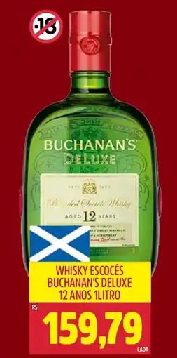 Frangolândia Whisky escocês buchanan's deluxe 12 anos oferta