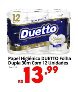 Althoff Supermercados Papel Higiênico DUETTO Folha Dupla 30m oferta
