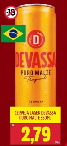Frangolândia Cerveja lager devassa puro malte oferta