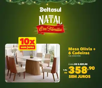 Mesa Olívia + 6 Cadeiras