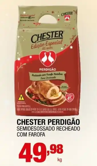 Chester perdigão semidesossado recheado com farofa