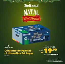 Deltasul TRAMONTINA Conjunto de Panelas c/ Utensílios 36 Peças oferta