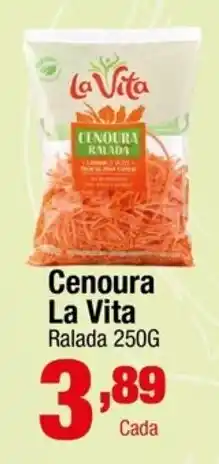 Santo Supermercados Cenoura La Vita Ralada oferta