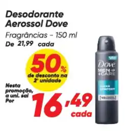 Dia Desodorante Aerossol Dove Fragrâncias oferta