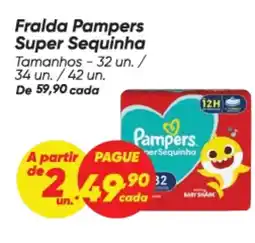 Dia Fralda Pampers Super Sequinha oferta