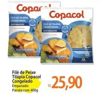 Filé de Peixe Tilápia Copacol Congelado Empanado Pacote