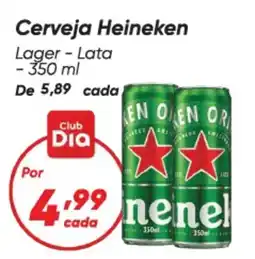 Dia Cerveja Heineken Lager - Lata oferta