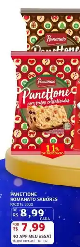 Assaí Atacadista Panettone romanato sabores oferta