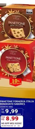 Assaí Atacadista Panetone forneria itália romanato sabores oferta