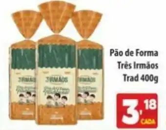 Pao de Forma Tres Irmaos Trad 400g