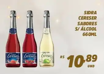 Atacadão Centro Sul Sidra Cereser sabores s/ Alcool 660ml oferta