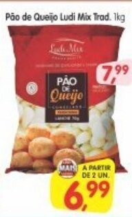 Cercadão Pao de Queijo Ludi Mix Trad. 1kg oferta