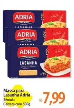 Atacadão Massa para Lasanha Adria Semola Caixeta oferta