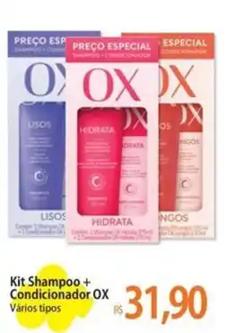 Atacadão Kit Shampoo + Condicionador OX Vários tipos oferta