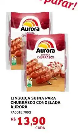 Assaí Atacadista Linguiça suína para churrasco congelada aurora oferta